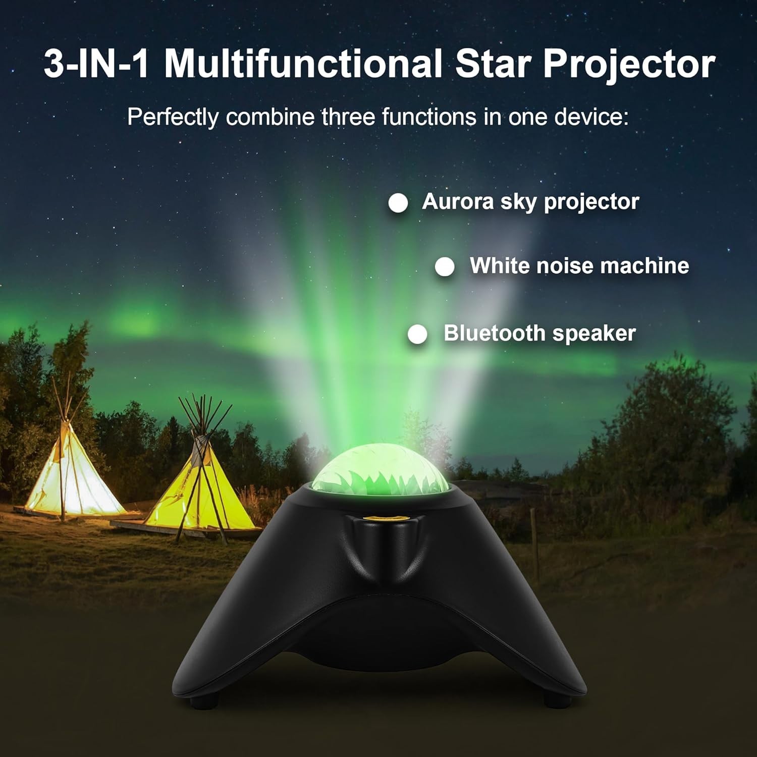 Galaxy Projector, Northern Galaxy Light Aurora, Star Projector with Timer and...
