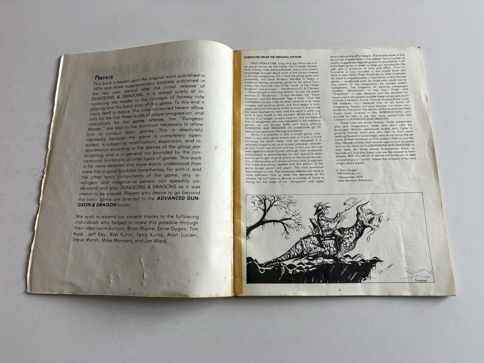 Dungeons and Dragons Rules UK Print TSR 1977