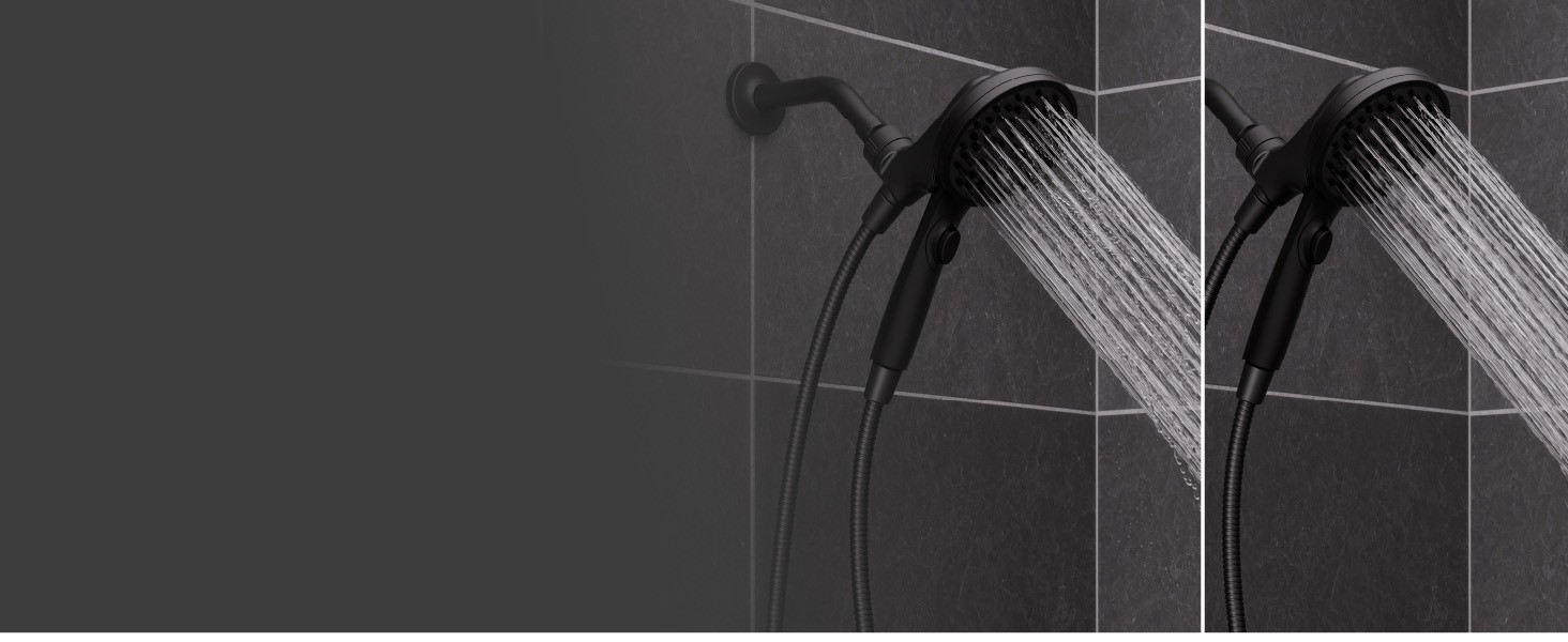 HydroFuse Handheld Shower Head with Magnetic Docking 6-Function High Pressure