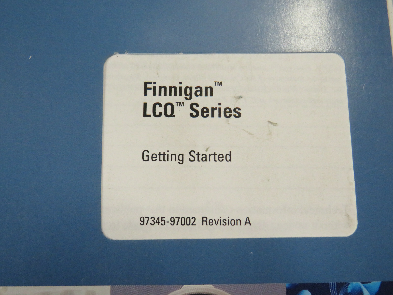 Thermo Scientific 97345-97000 Rev A Finnigan LCQ Series Preinstallation Guide