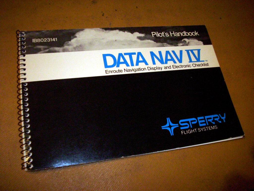 Sperry Data Nav IV System Pilot's Guide