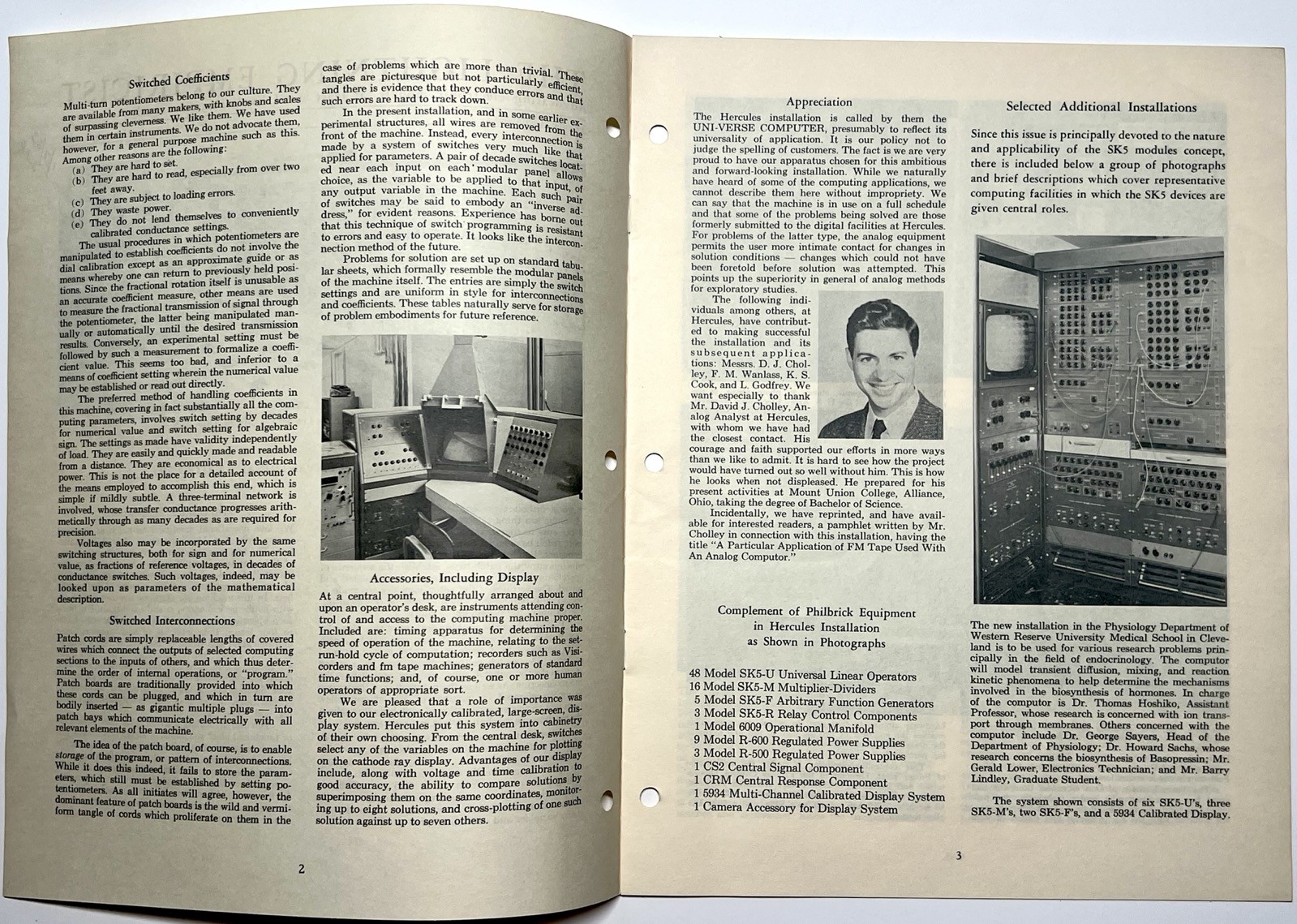 1963 PHILBRICK LIGHTNING EMPIRICIST ANALOG COMPUTING SK5 MODULES INSTALLATION US