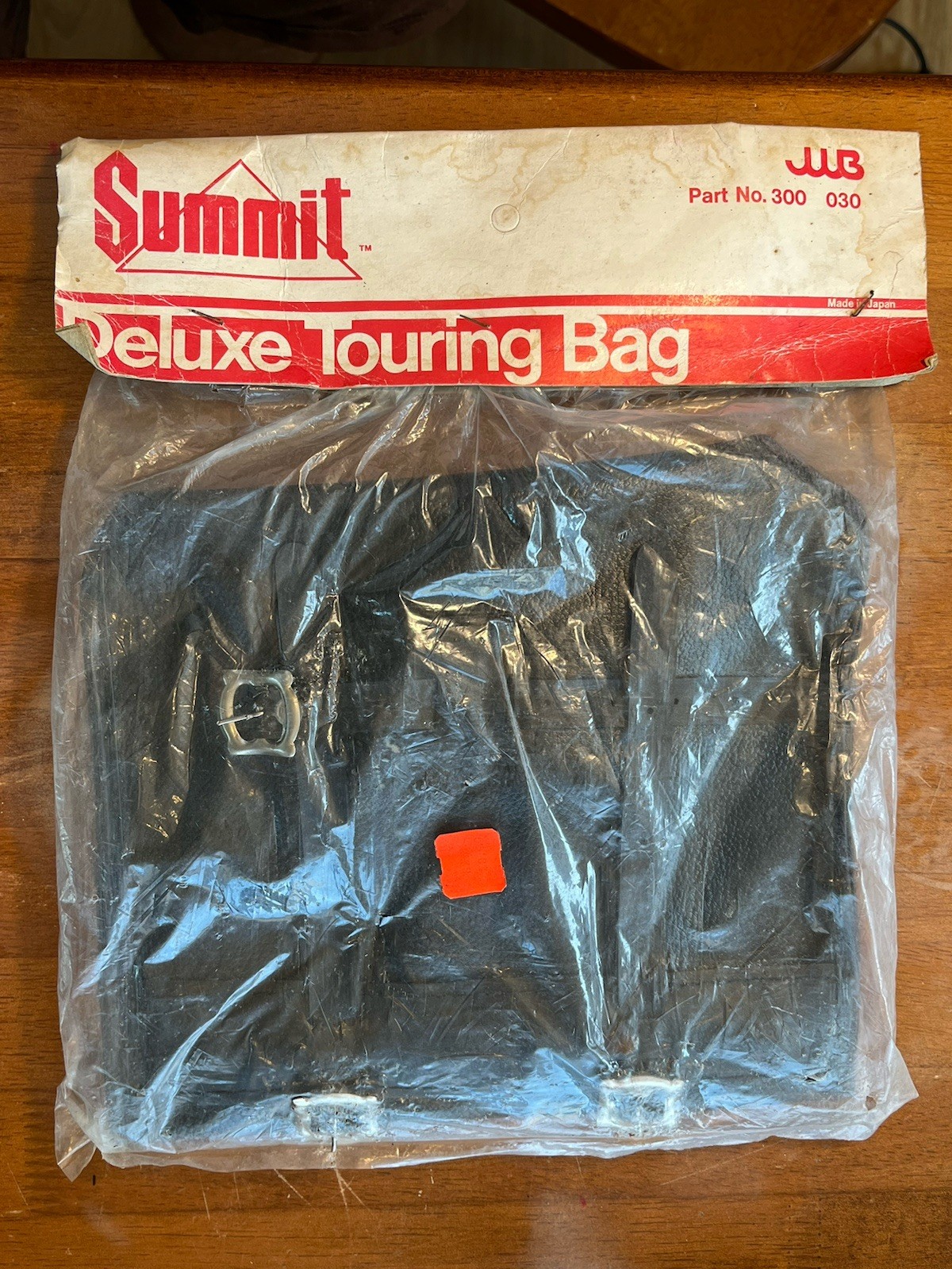 New Old Stock Summit Cycles Cycling 70’s Leather Black Deluxe Touring Bike Bag