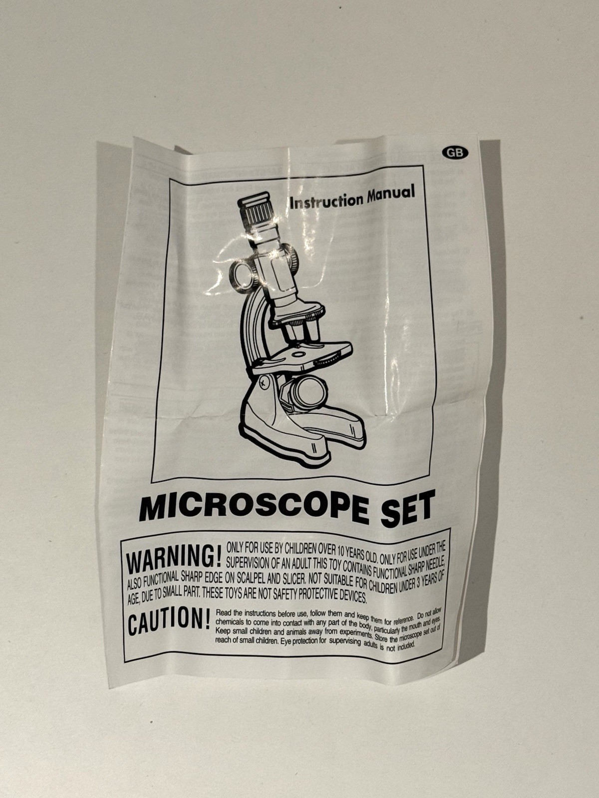 Educational Kids Microscope Science Kit with Carry Case NEW Open Box