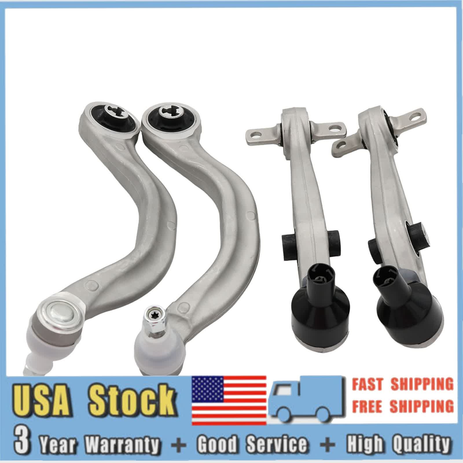4x Front Left + Right Lower Control Arms Kit for 2017-2023 Tesla Model 3 Model Y