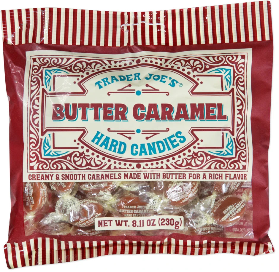 Trader Joe's 8.11 oz. BUTTER CARAMEL Hard Candies Similar Werther's *BB 10/2026*