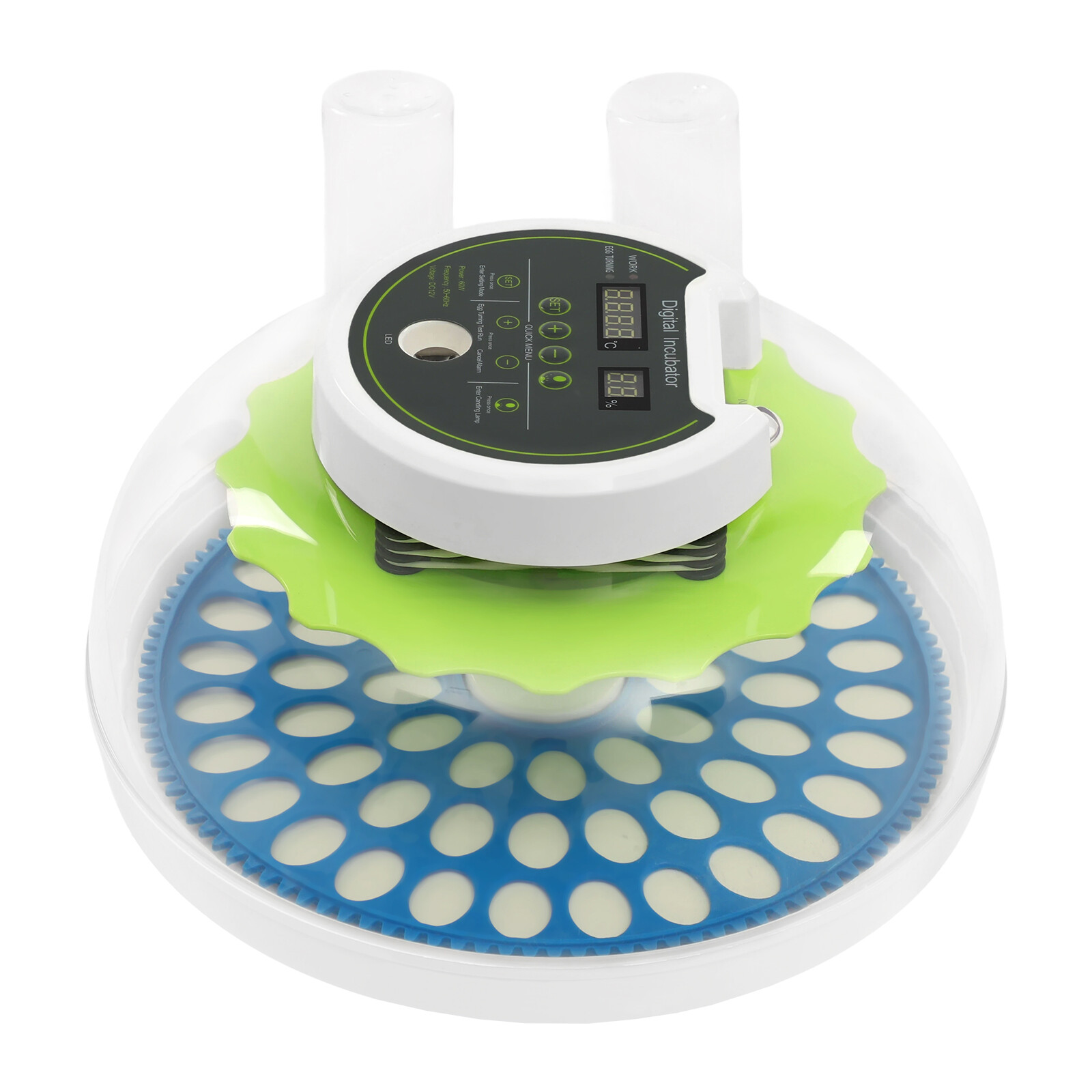 Modern LED Quail Egg Incubator for Hatching 60 Quail Eggs, Small Quail Brooder