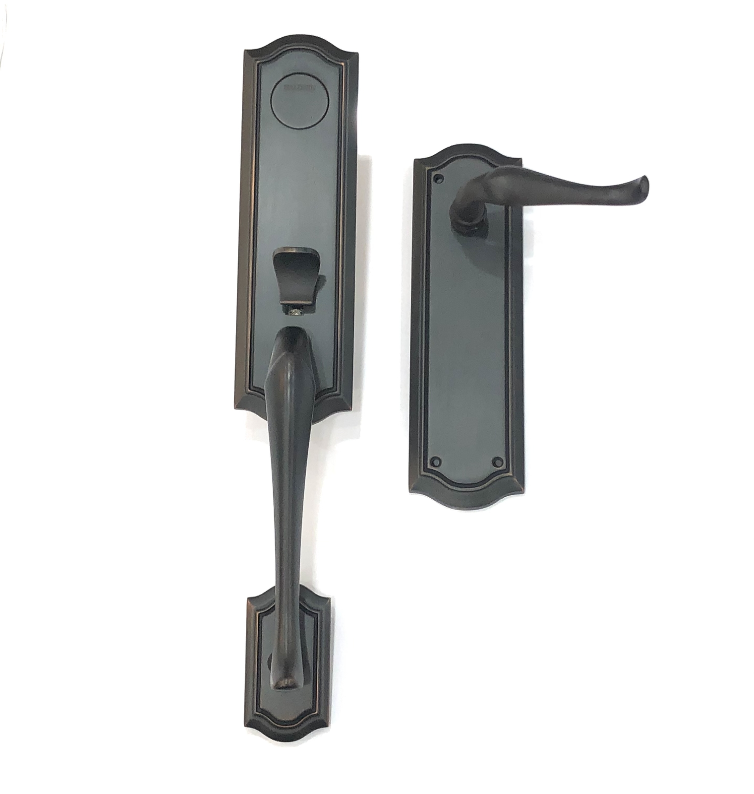 Baldwin Hardware Emergency Exit Dummy Handleset, Venetian Bronze