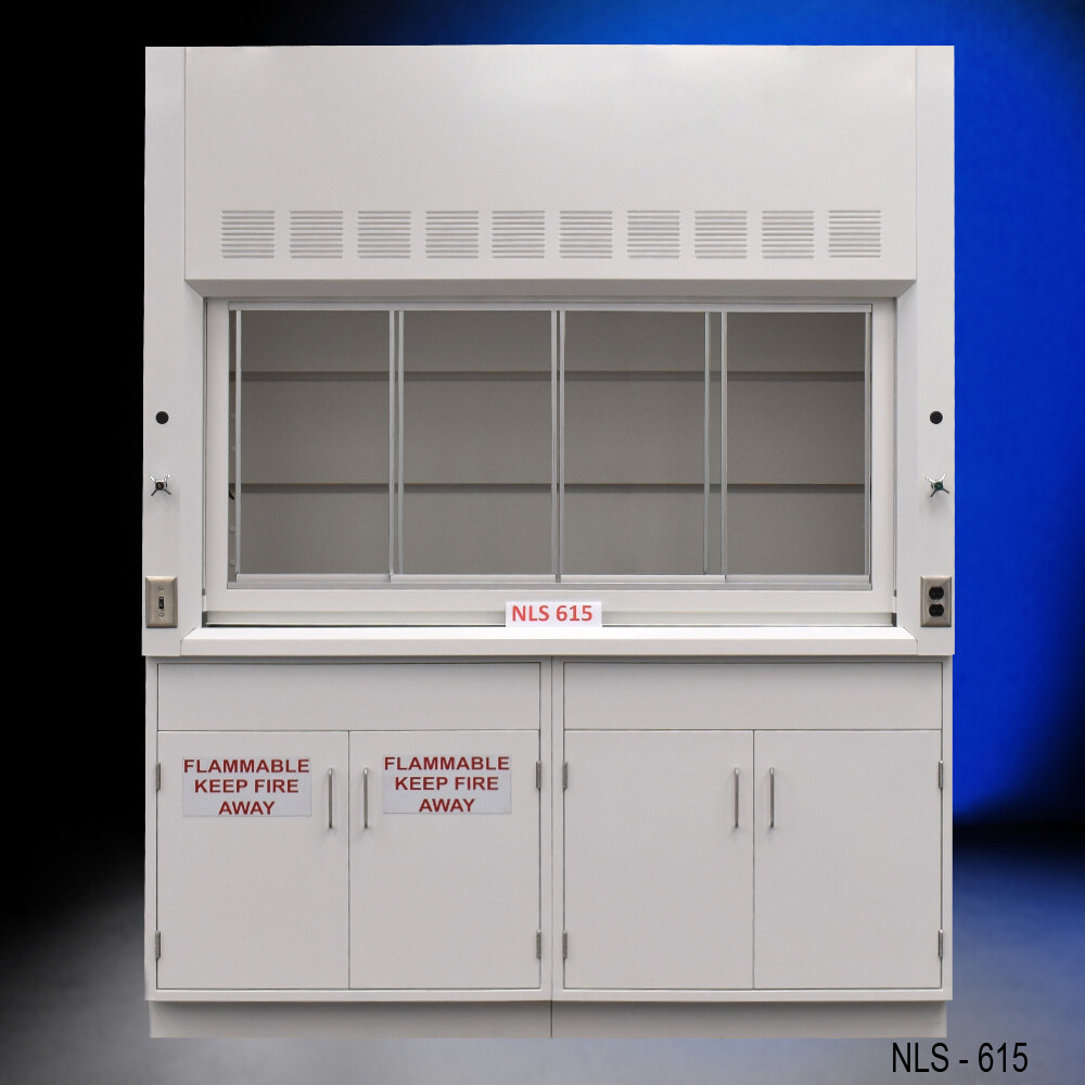 6' Laboratory Fume Hood w/ General & Flammable Storage  / E1-227