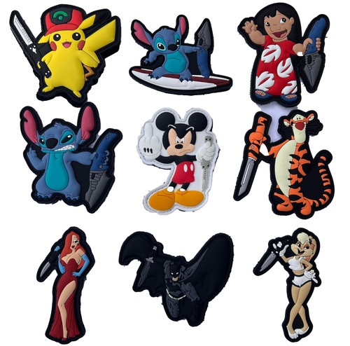 Microtech Knife Patches Mickey Lilo Stitch Vader Yoda Lola Bunny Pikachu Boba