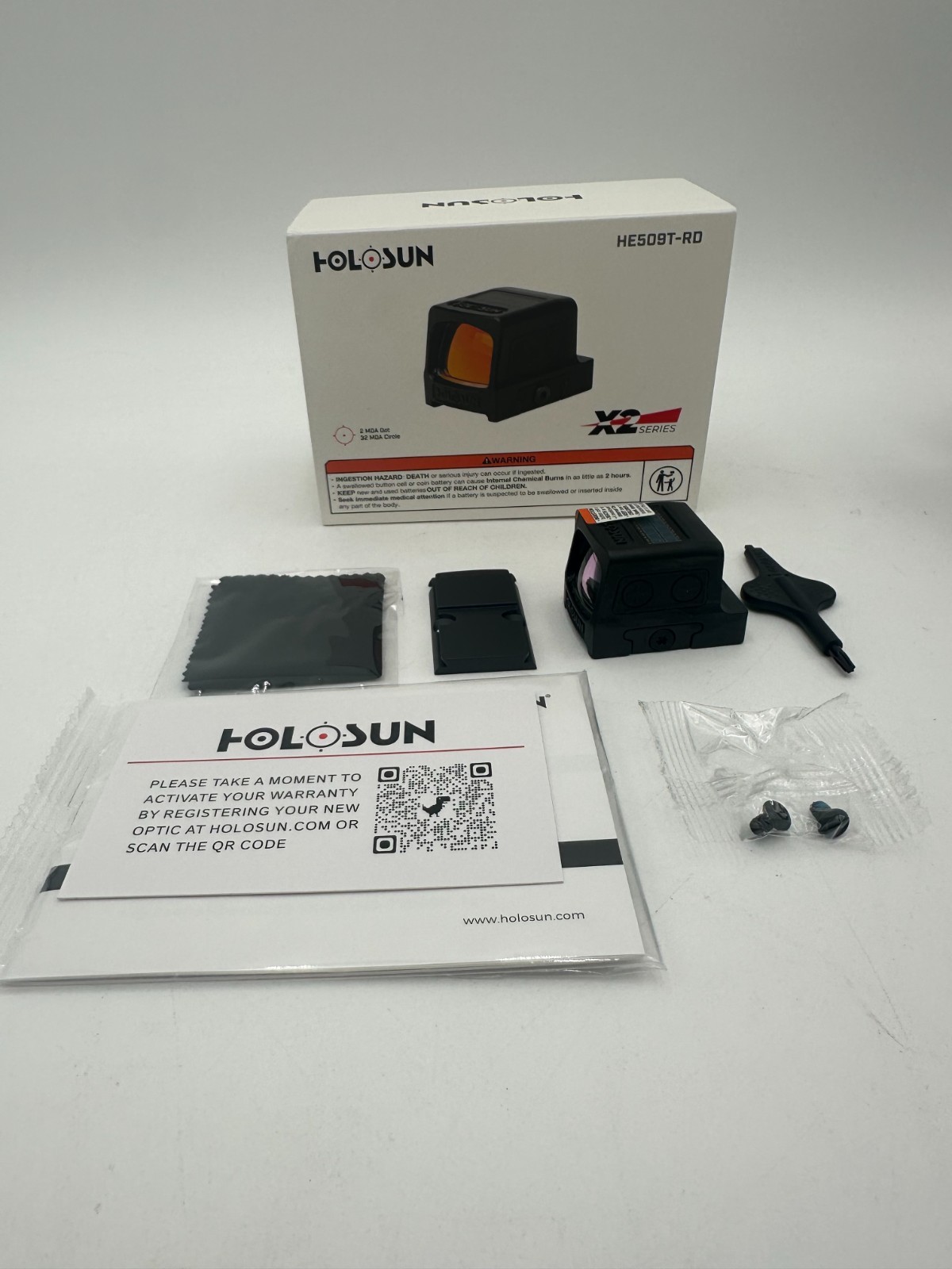 Holosun HE509T-RD X2 Elite Reflex Optical Multi-Reticle Red Dot Sight