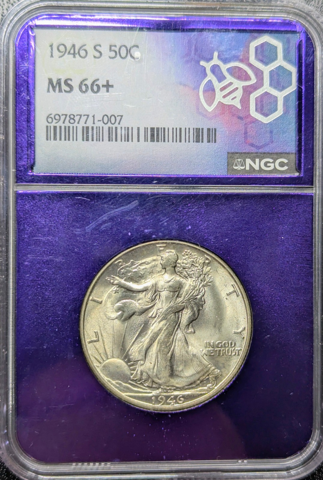 1946 S MS66+ NGC Walking Liberty