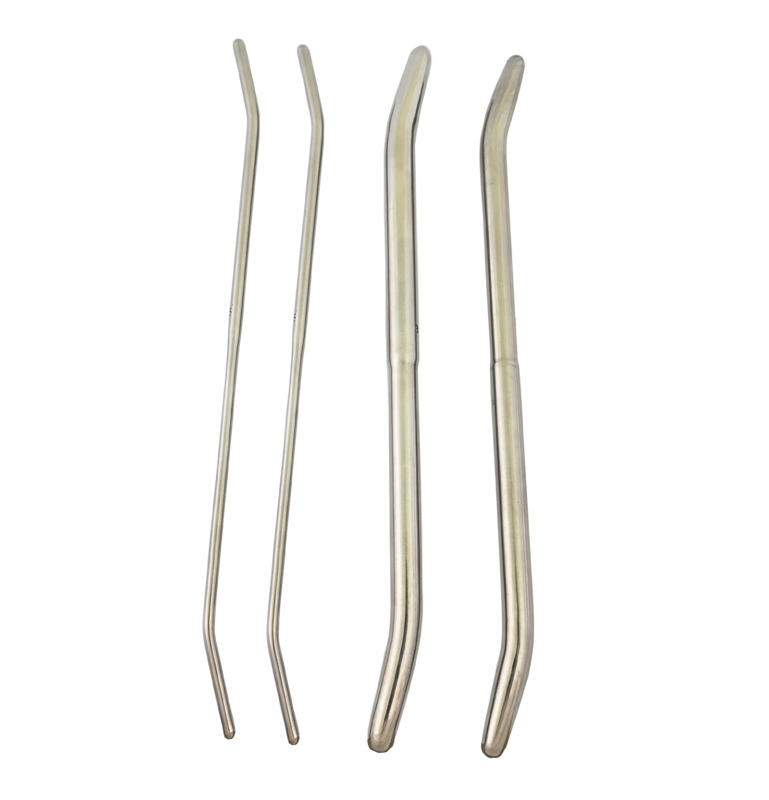 Set Of 4 Pieces PRATT UTERINE DILATOR CURVED( 11/13+37/39) Gynecology Surgical