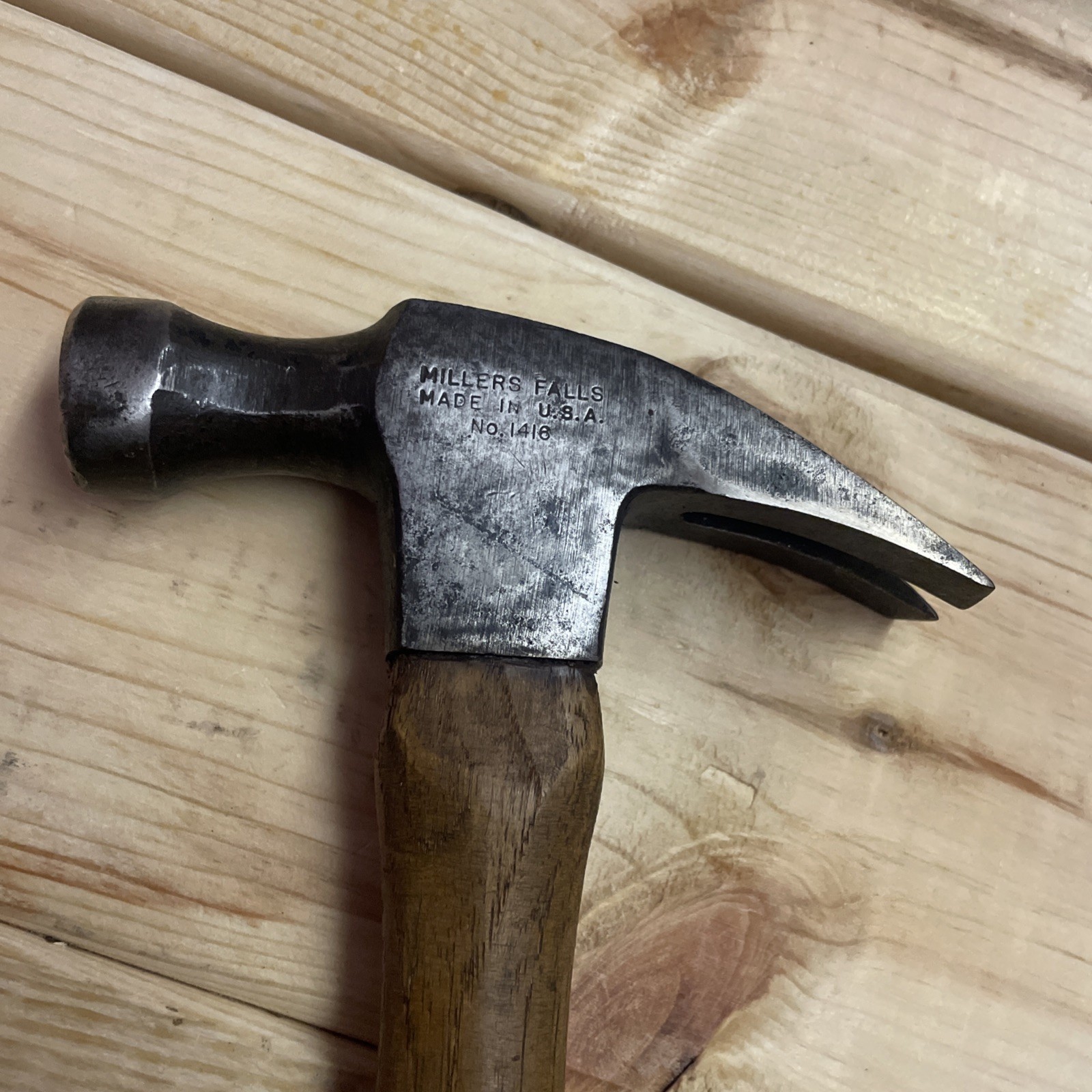 Millers Falls 1416 16 Oz. Claw  Rip Hammer Head  Made in the USA