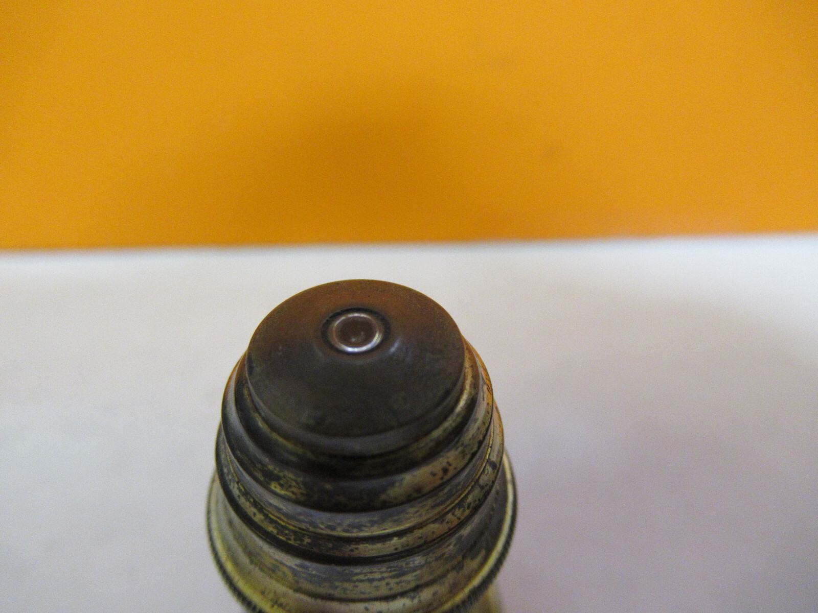 ANTIQUE BRASS ERNST LEITZ OBJECTIVE "7" MICROSCOPE PART AS PICTURED Y3-A-48