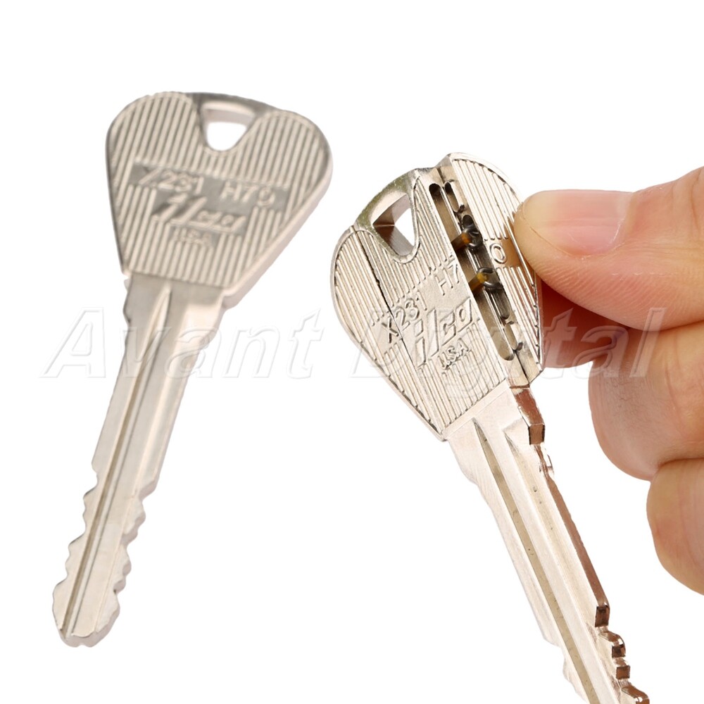 Gimmicked Keys Folding Key Thru Bottle or Ring Penetration Magic Trick Gift
