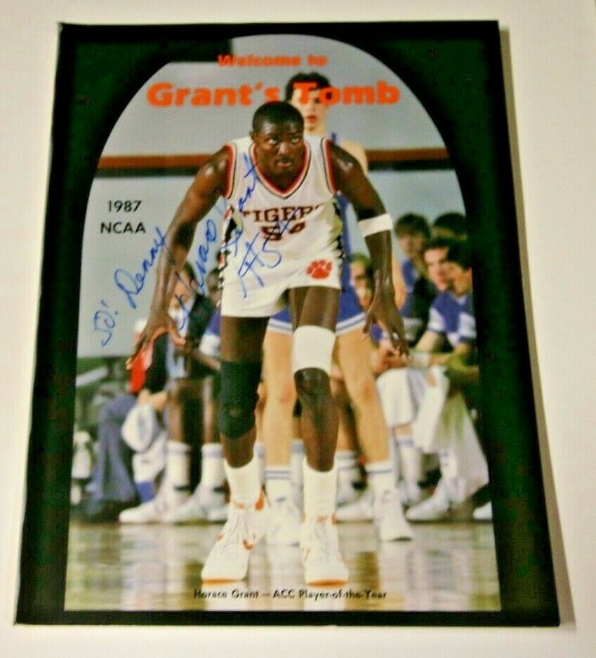 AUTOGRAPHED 1987 "WELCOME TO GRANT'S TOMB" BOOK HORACE GRANT SIGNED RARE CLEMSON