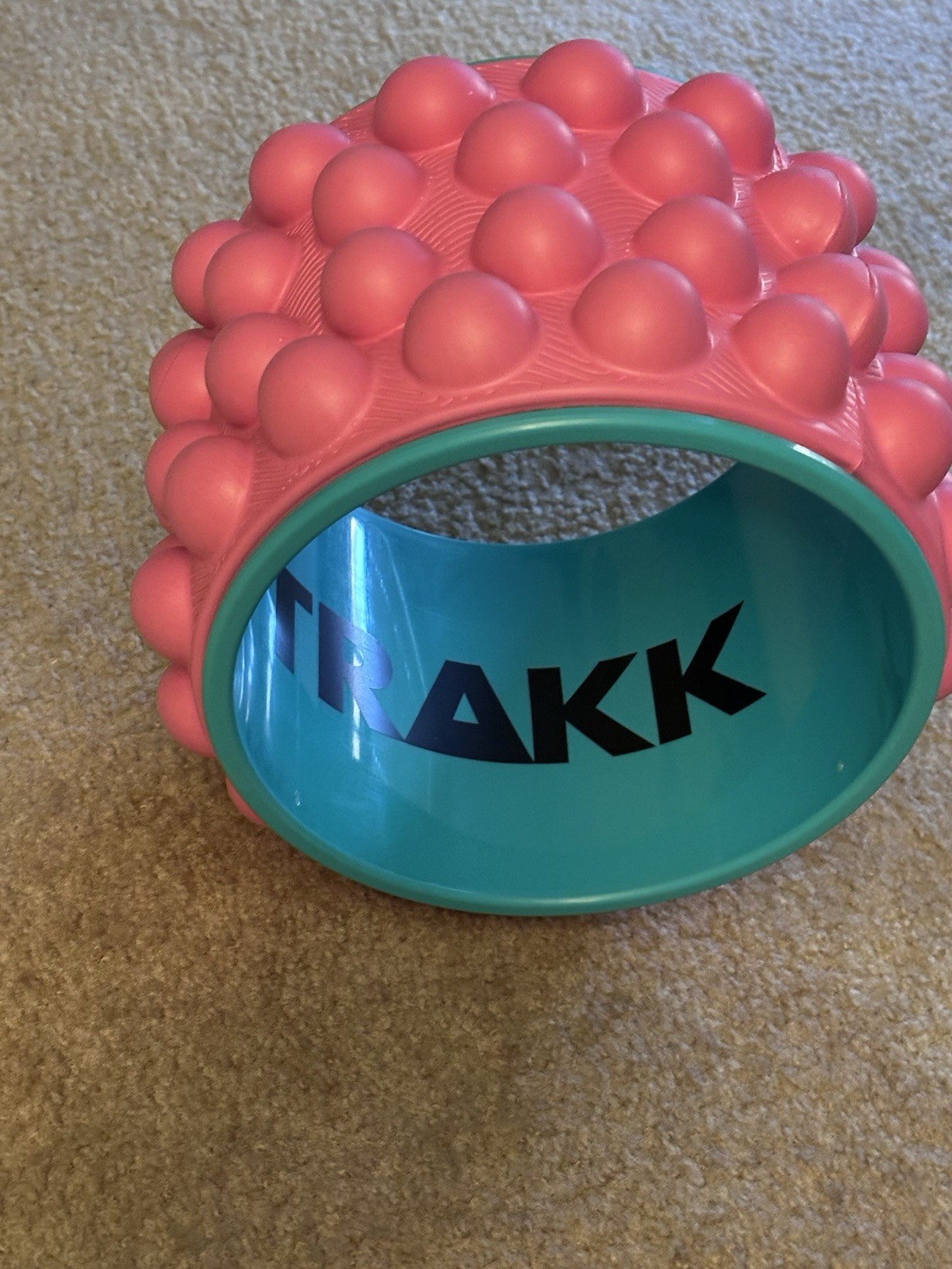 TRAKK ACCU-WHEEL Foam Roller Recovery Wheel, Full Body Pain Relief, Pink (Used)