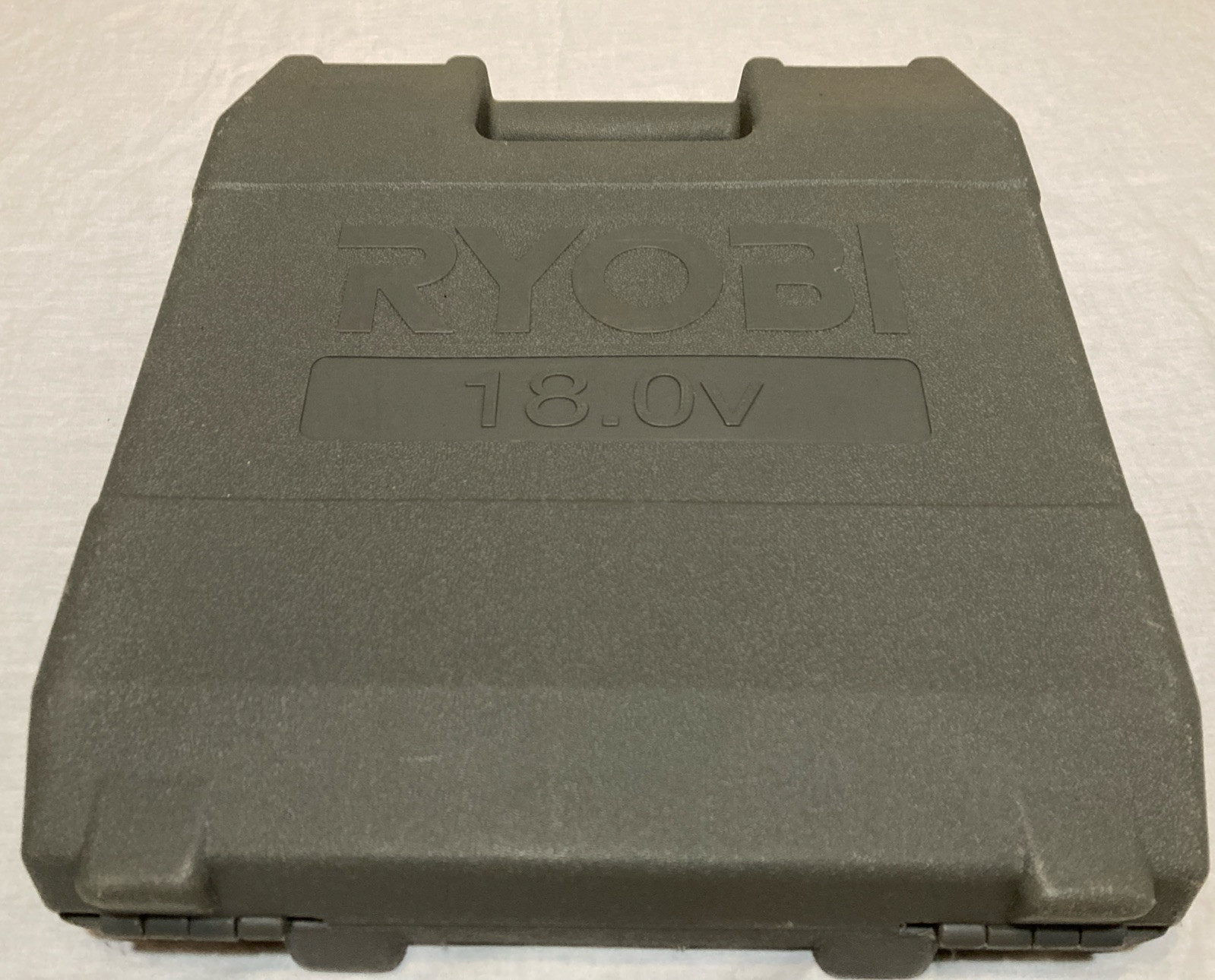 Ryobi 18V HP1802M PORTBLE CARRYING STORAGE CASE ONLY HARD PLASTIC GRAY CASE