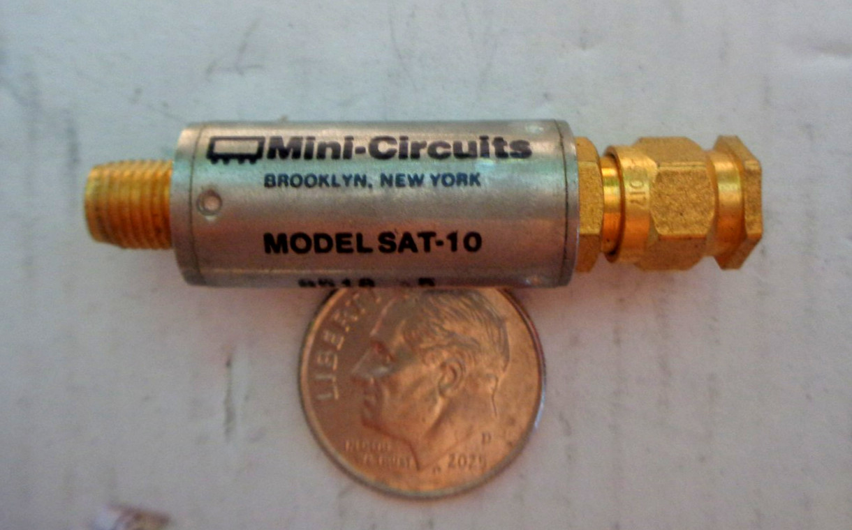 Mini-Circuits SAT-10 SMA RF 10dB Attenuator 50 Ohm DC-1500MHz DC-1.5GHz