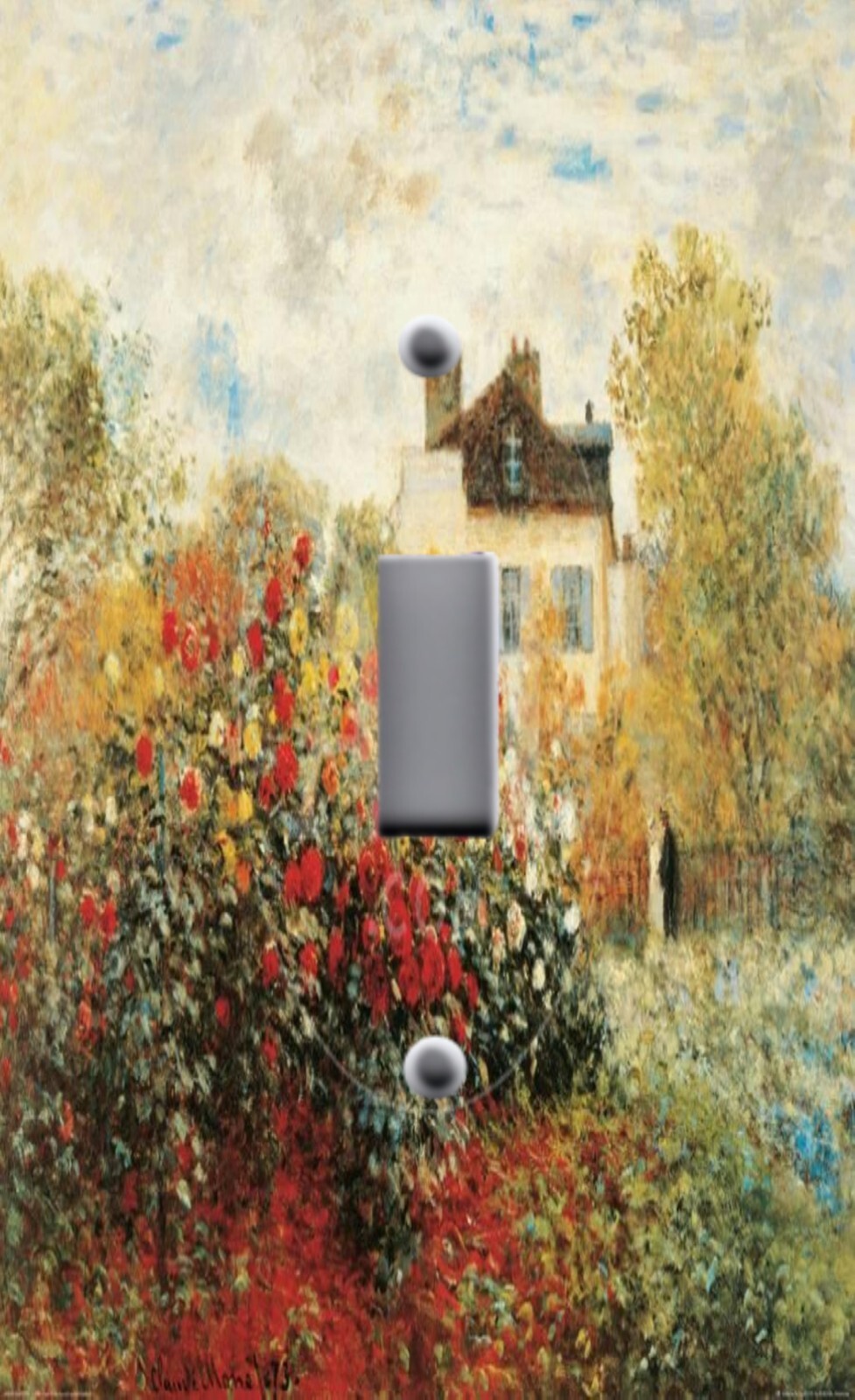 Light Switch Plate & Outlet Covers MONET ~ ARTIST GARDEN ARGENTEUIL