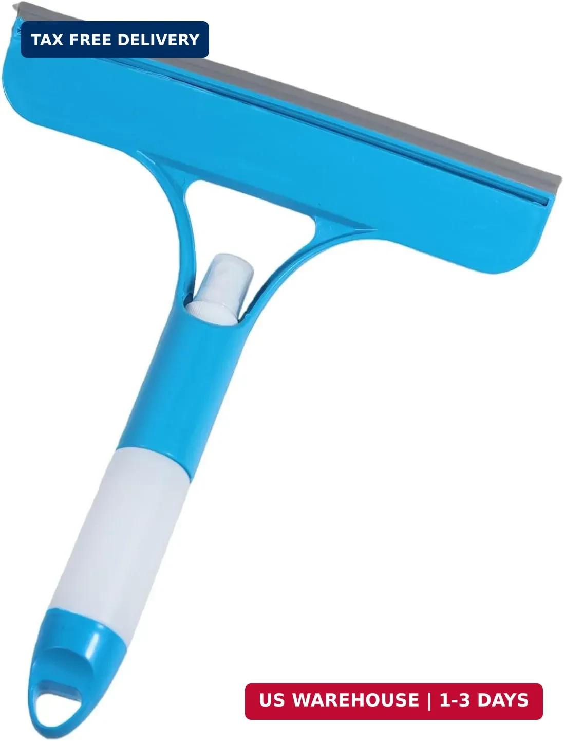 3 in 1 Window Cleaning Scraper with Sprayer, All-Purpose Squeegee for Shower Gla