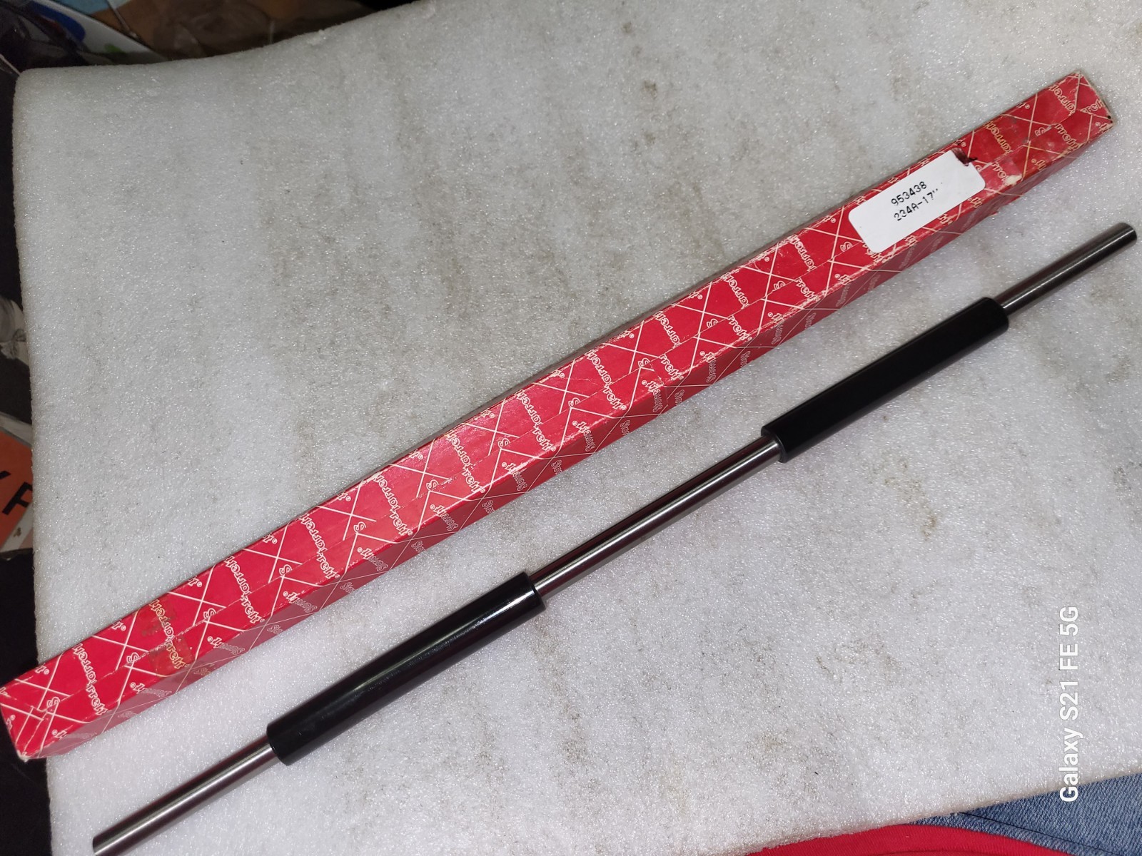 Starrett 17" End Measuring Rod W/Rubber Handles 234A-17