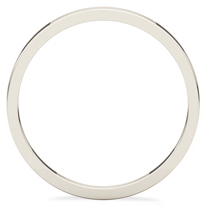 .925 Silver Flat Band Anniversary Wedding Solid 2mm Tarnish Resistant All Sizes