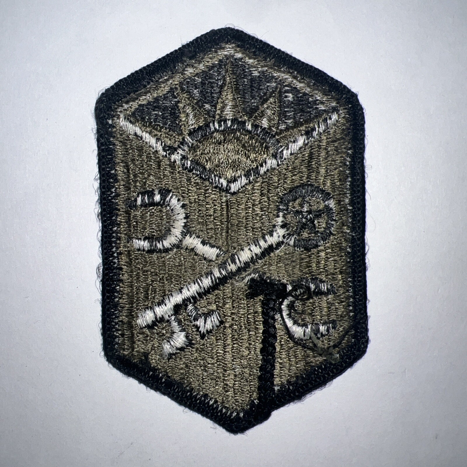 US Army Advanced Weapons Support Command Subdued Sew On Patch Insignia Vintage