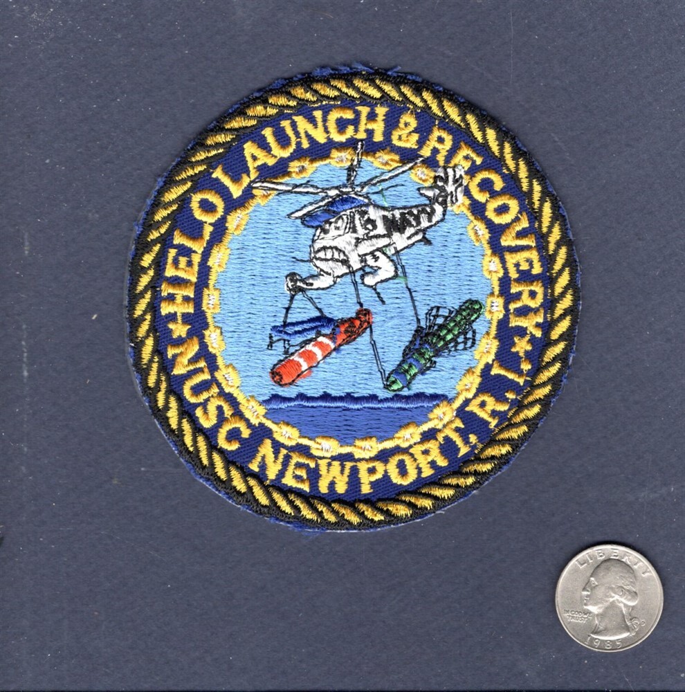 Original NUSC Naval Underwater Systems Center NEWPORT Helicopter Squadron Patch