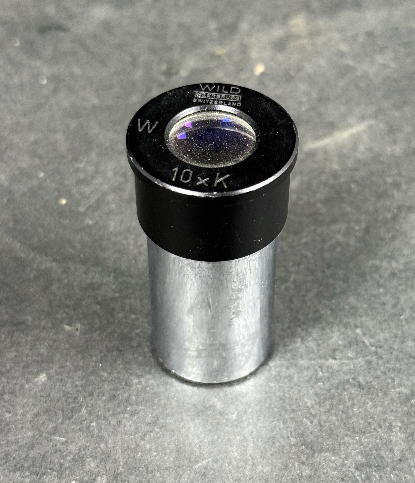Vintage WILD Heerbrugg Switzerland W 10xK Microscope Lens