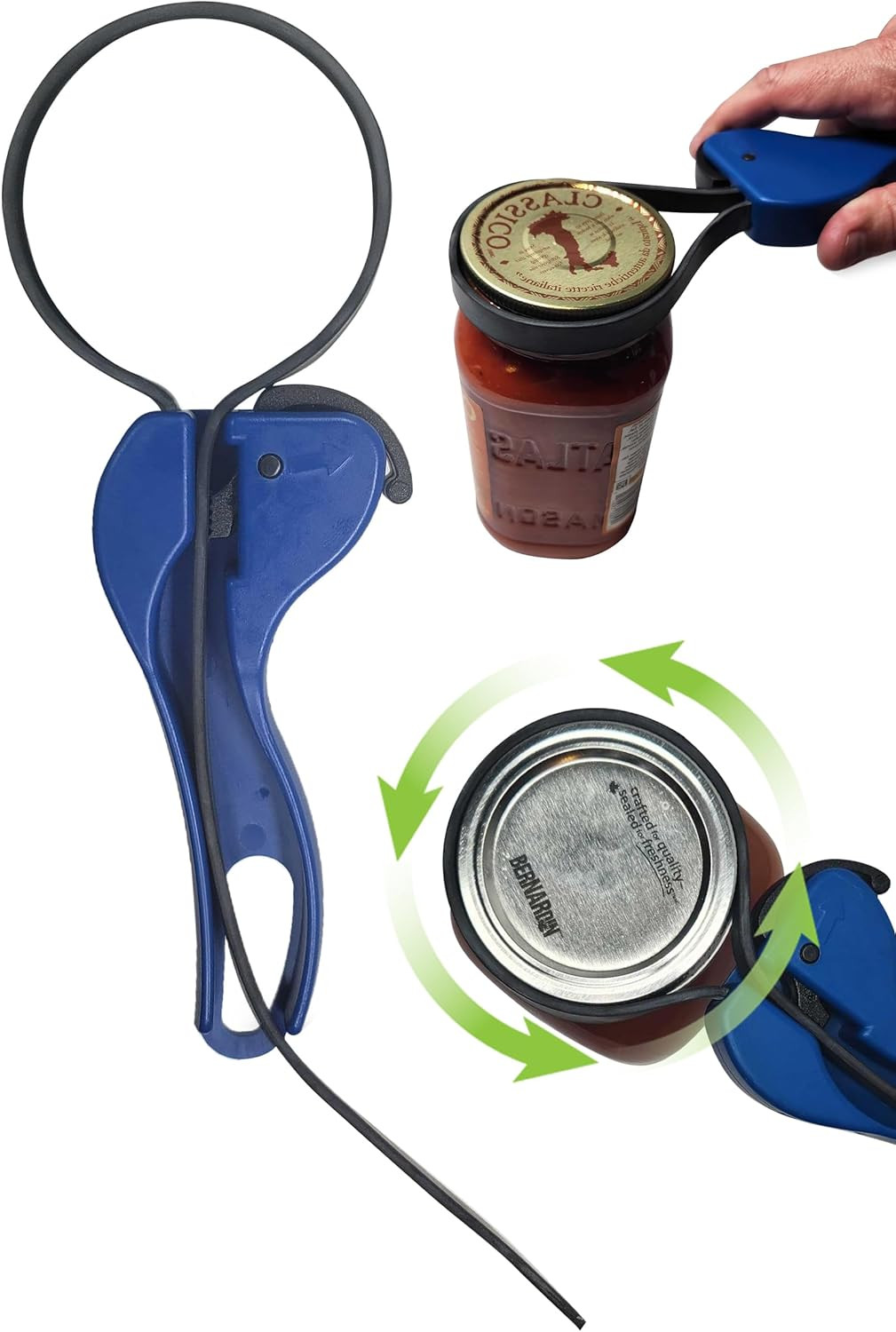 Cap Strap Jar Opener – Kitchen Discovery – Adjustable Bottle and Jar Opener for