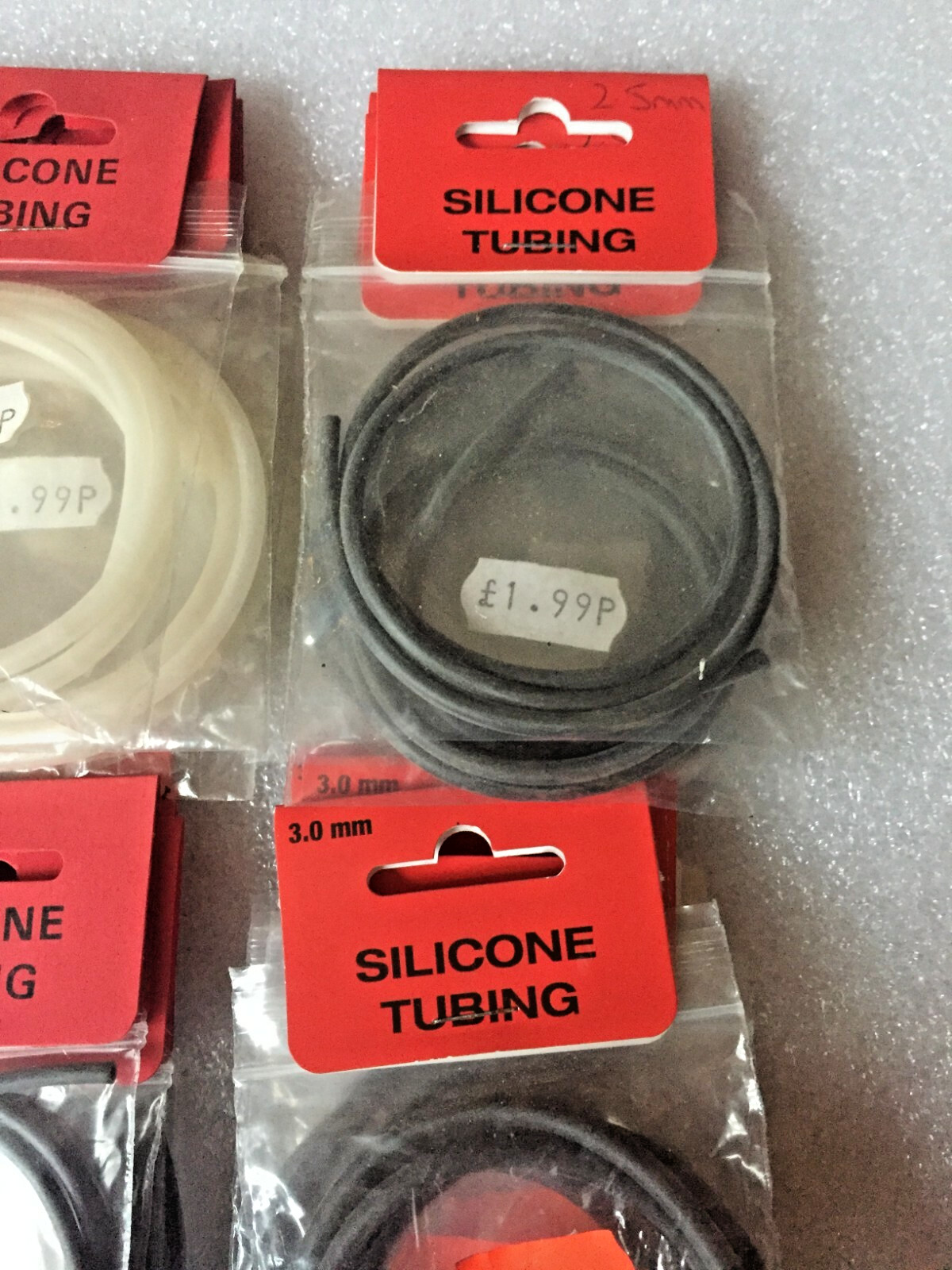 New 32 Packs Clear & Black Silicone Tubing for Fishing