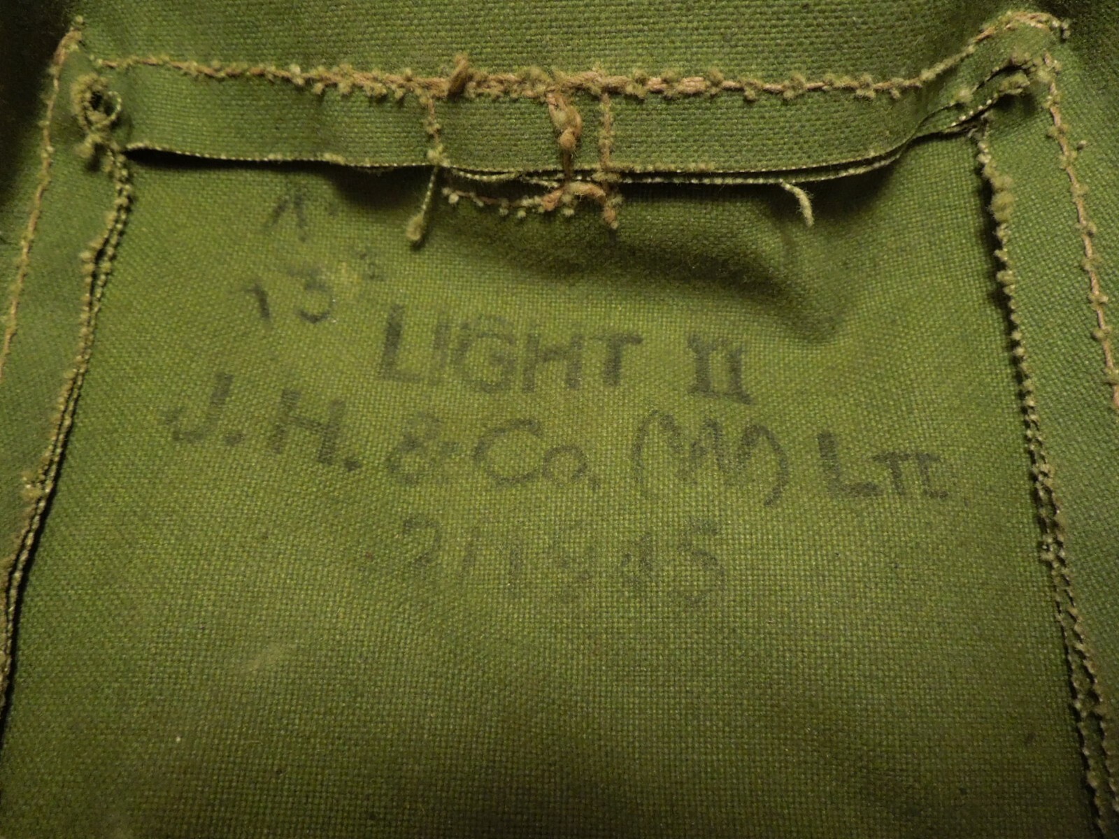 Vintage WWII British Mask Light II J.H. & Co Bag Case