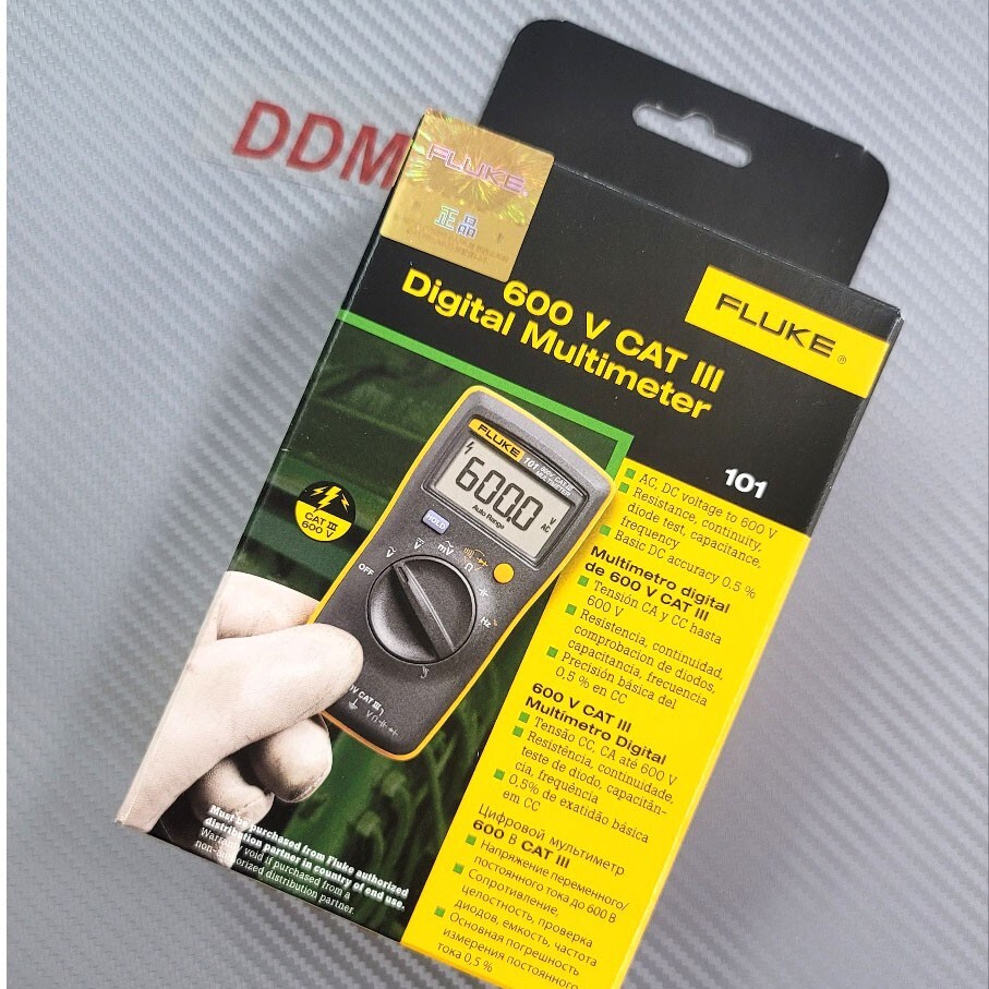 FLUKE-101 Basic Digital Multimeter Pocket Portable Meter AC DC Volt Tester