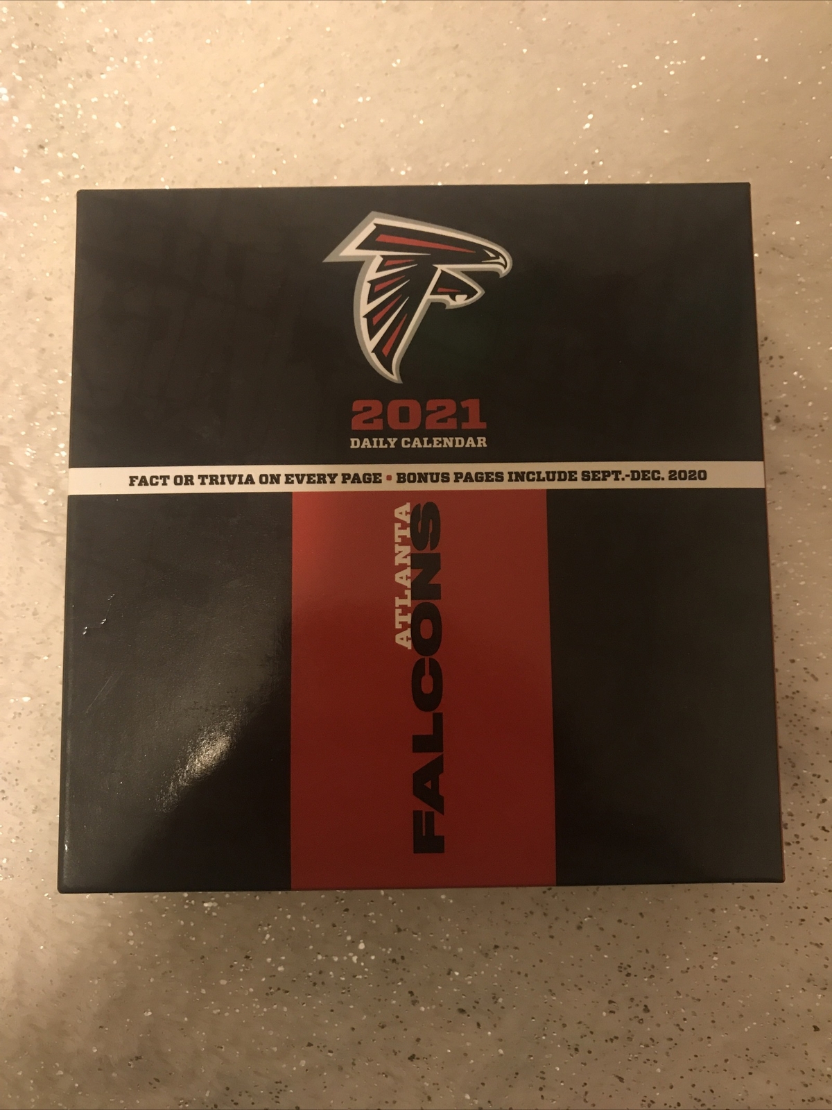 NFL Calendar 2021 Atlanta Falcons Desk Daily Box Calendar