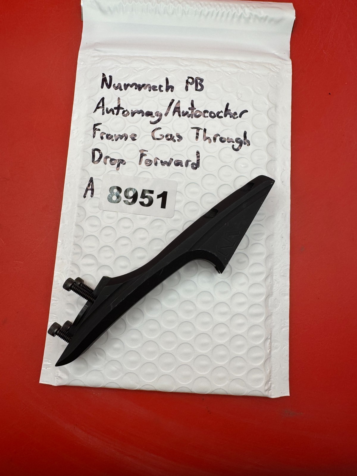 Nummech PB Automag/Autococker Frame Gas Through Drop Forward Black