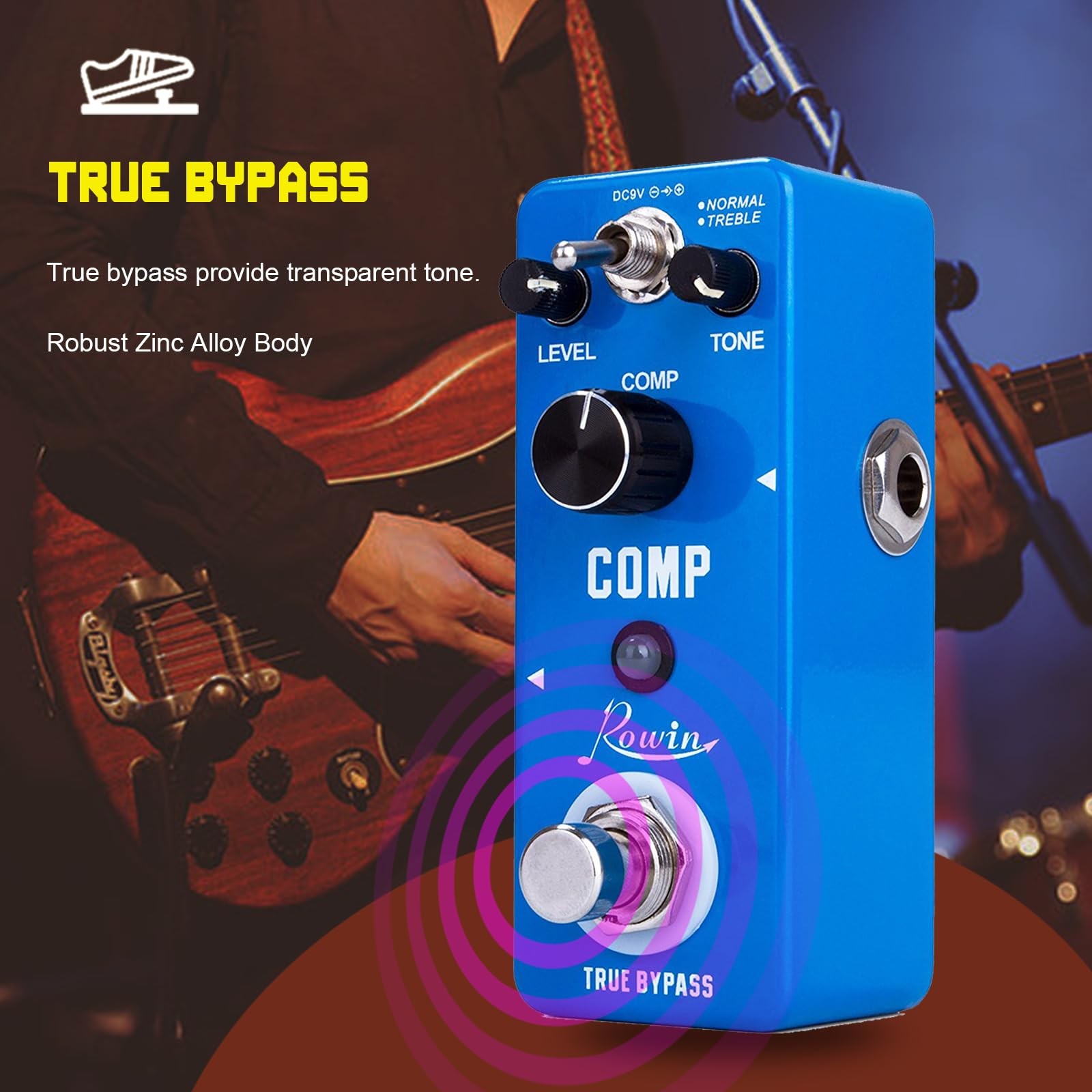 Compressor Pedal Comp Effect Pedal for Guitar