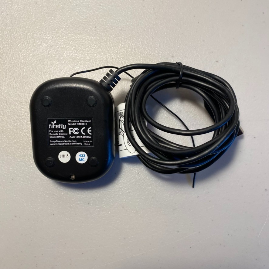 Bundle: SnapStream firefly RF Remote for PC, Receiver, Users Guide, Install CD
