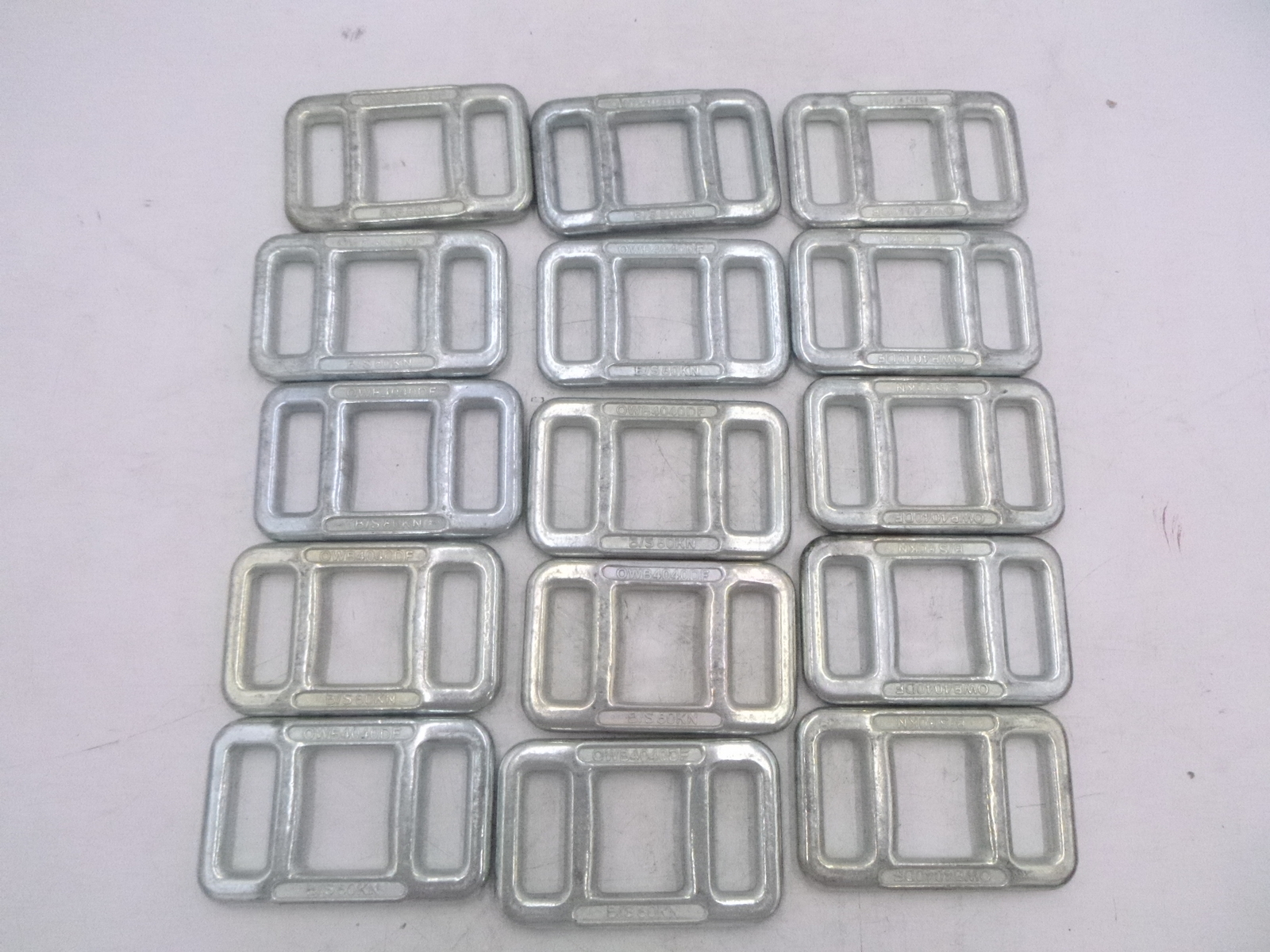 15 Pack 40mm Drop Forged Lashing Buckle OWB4040DF B/S 80Kn