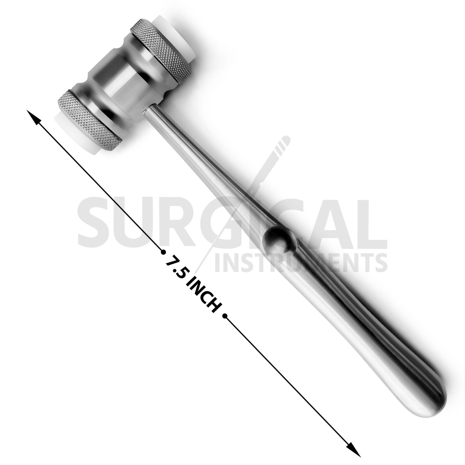 MEAD Mallet 7.5" Head 8oz With 2 Replaceable Nylon Caps Orthopedic German Grade