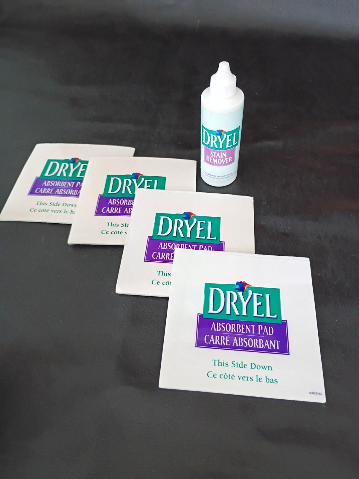 Vintage 1998 Dryel Stain Remover Full 4.6 oz And 4 Absorbent Pads Teal Unused