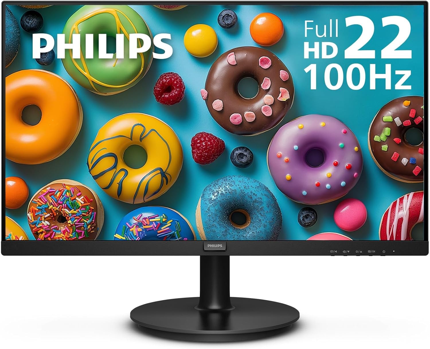 Philips 221V8LB 22 inch Class Thin Full HD (1920 x 1080) Monitor, Black