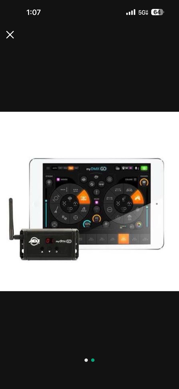 ADJ MYD540 mydmx GO Wireless DMX Lighting Control System