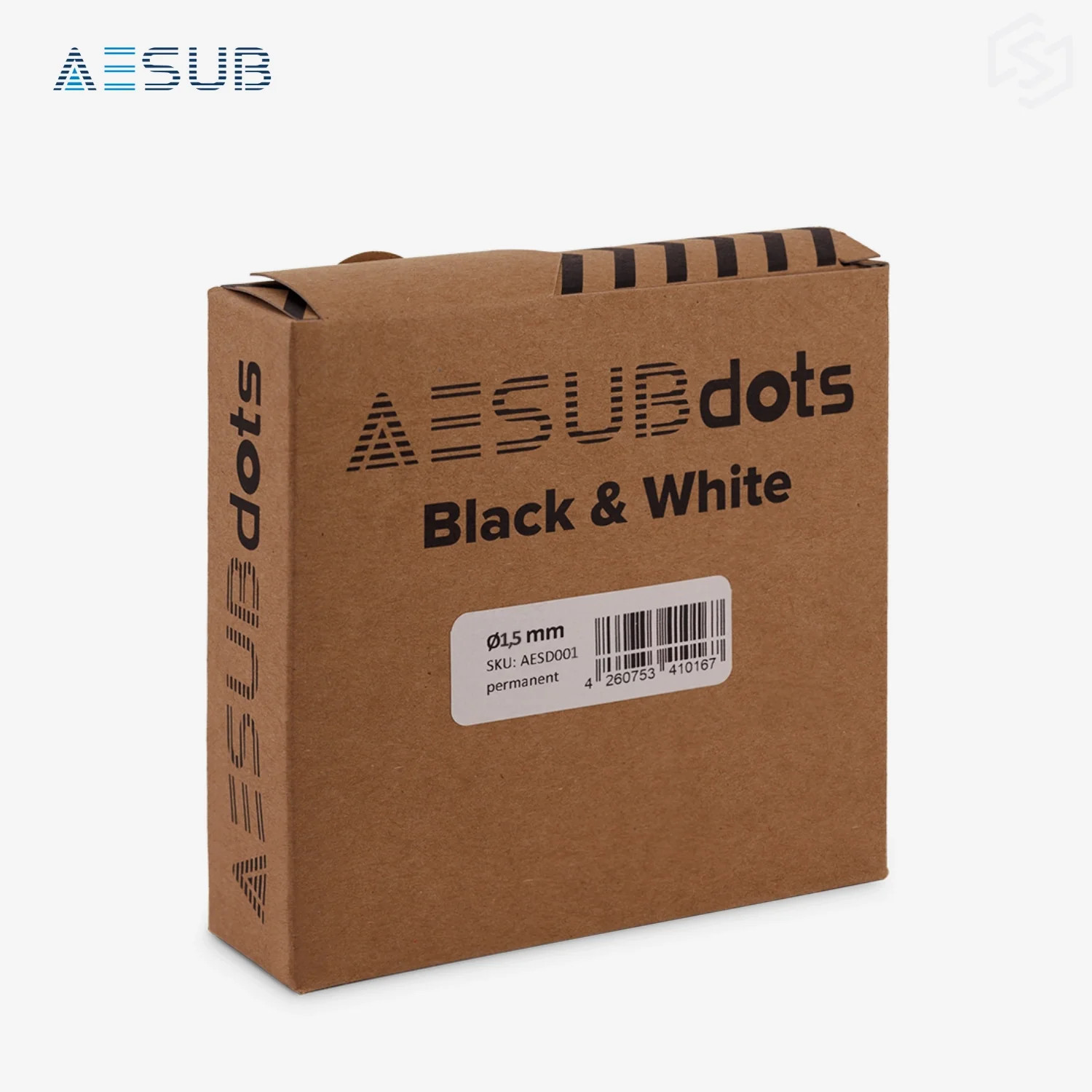 AESUBdots Black and White (Size: 1.5mm)