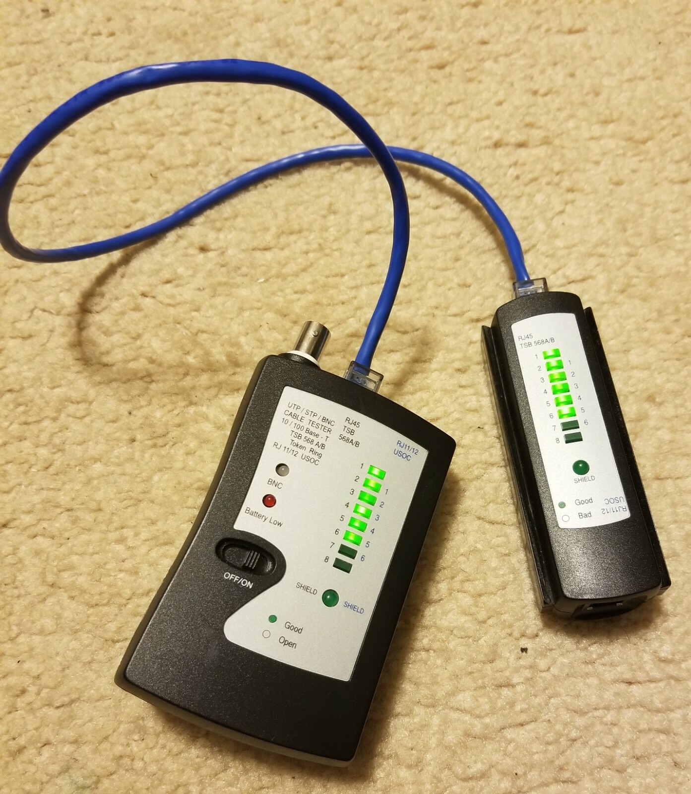 PITS-UTP-3 Continuity Network Multi Cable Tester with 20 Informative LED's