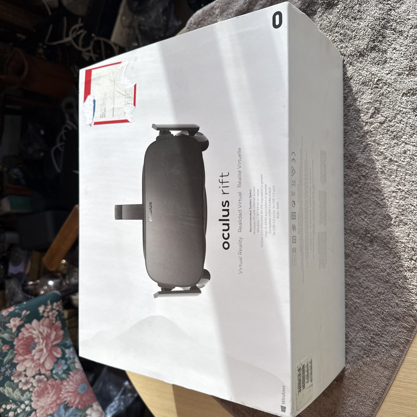 Meta Oculus Rift CV1 VR Virtual Reality Headset System - Black
