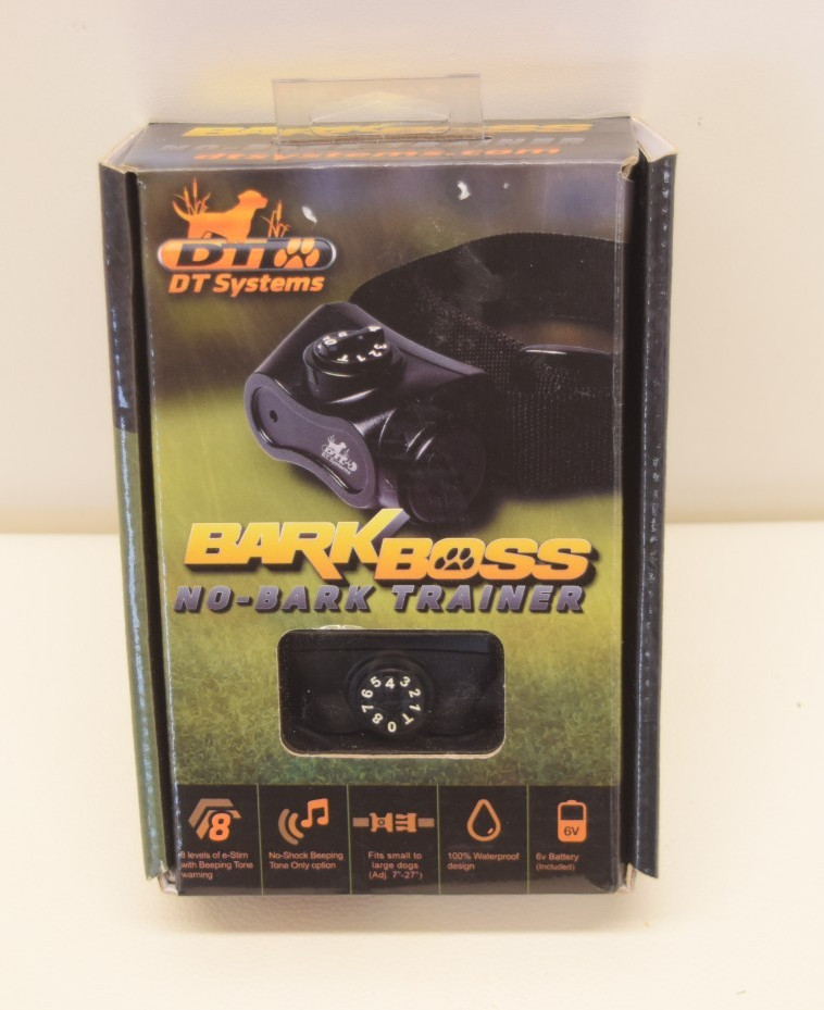 NEW DT Systems BARK BOSS No Bark Trainer Dog Collar Adjustable Shock Free