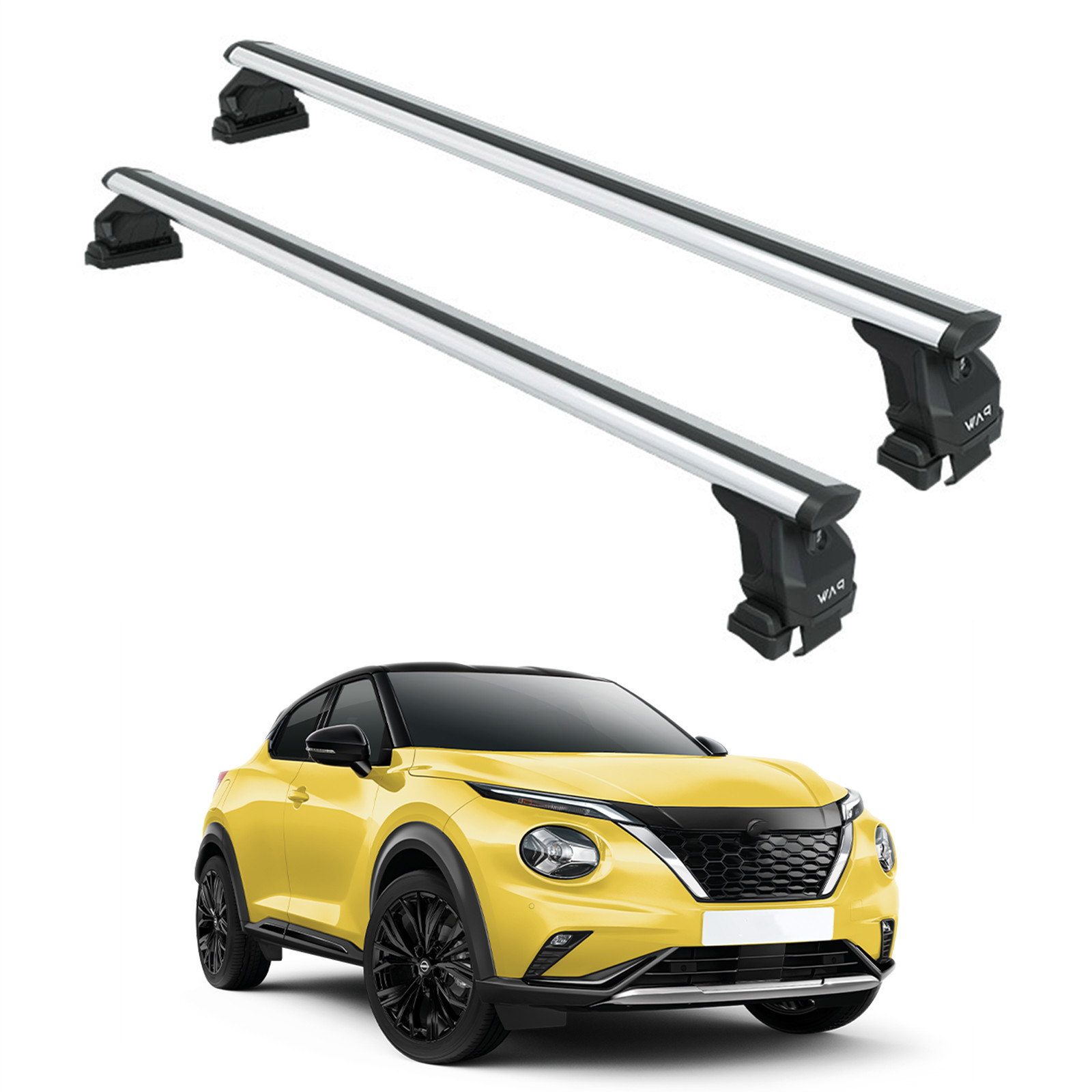 For Nissan Juke 2020-2025 Roof Rack Cross Bars Normal Roof Alu Silver