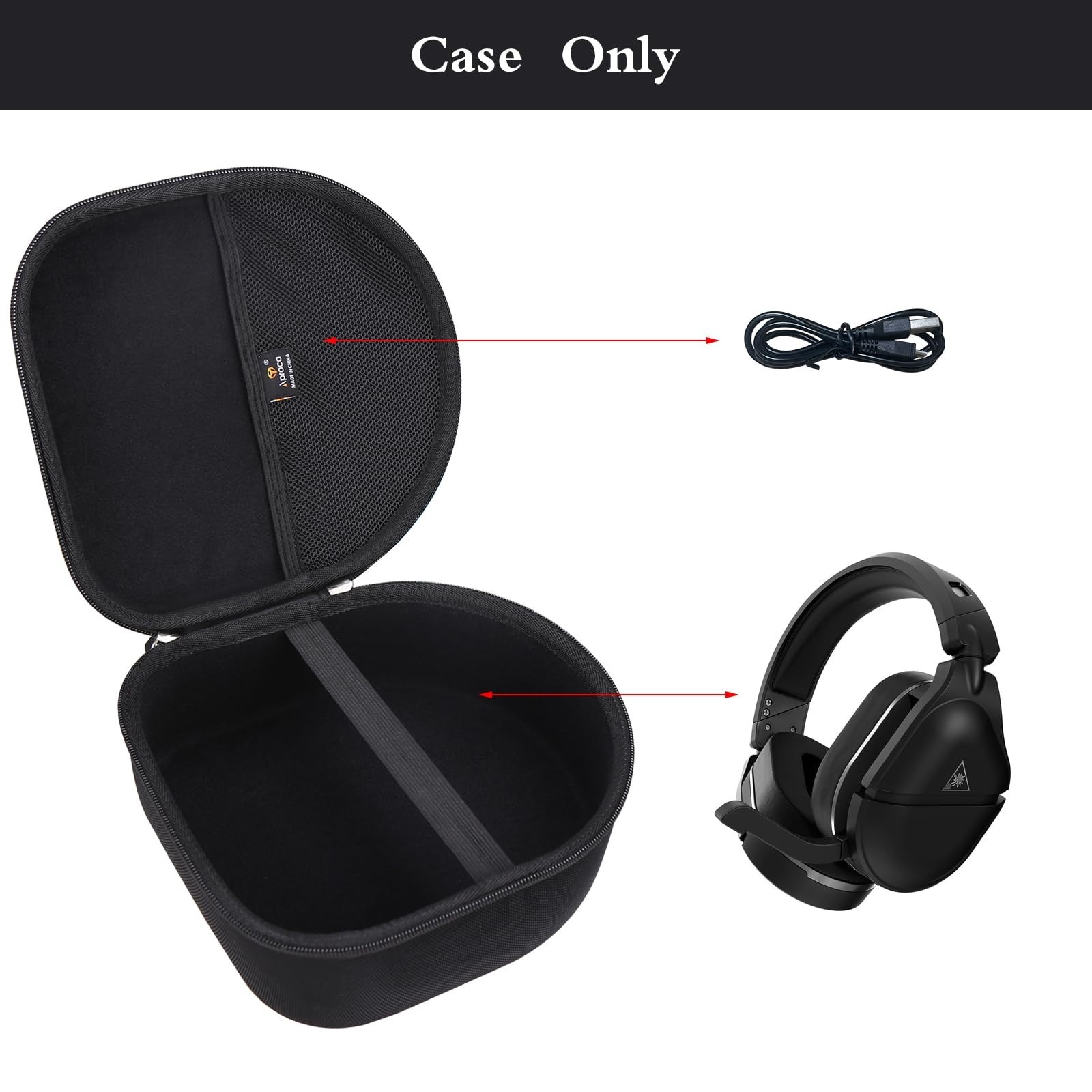 Portable Case for Turtle Beach Stealth 600/700 Gen 3/2 MAX Gaming Headset & Acce